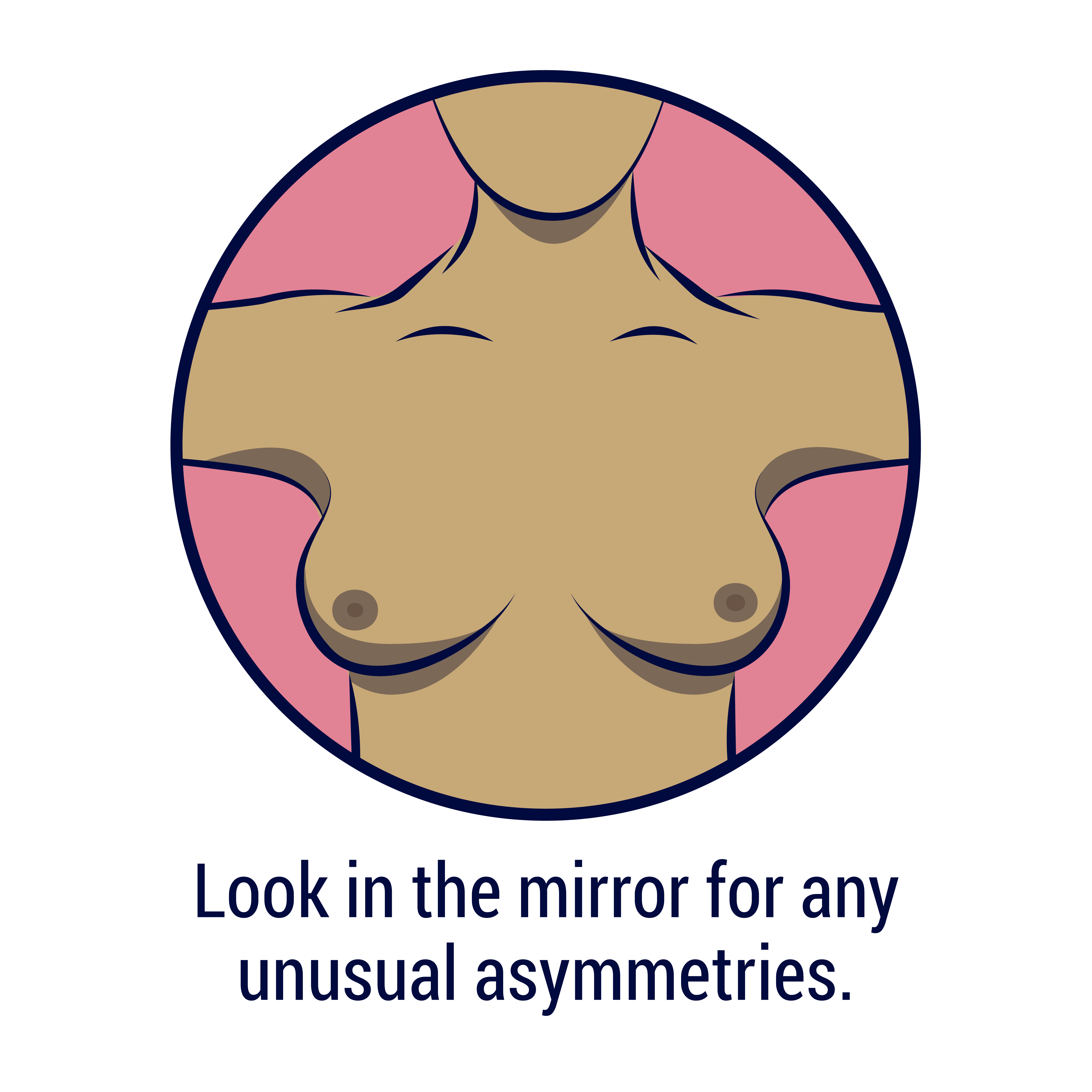 Look in the mirror for any unusual asymmetries.