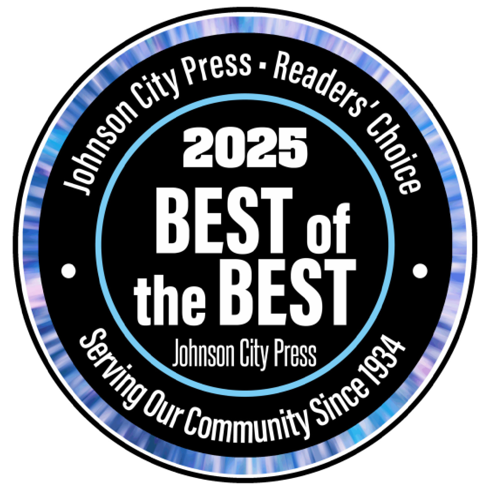 Johnson City Press Readers' Choice Best of the Best 2025 logo