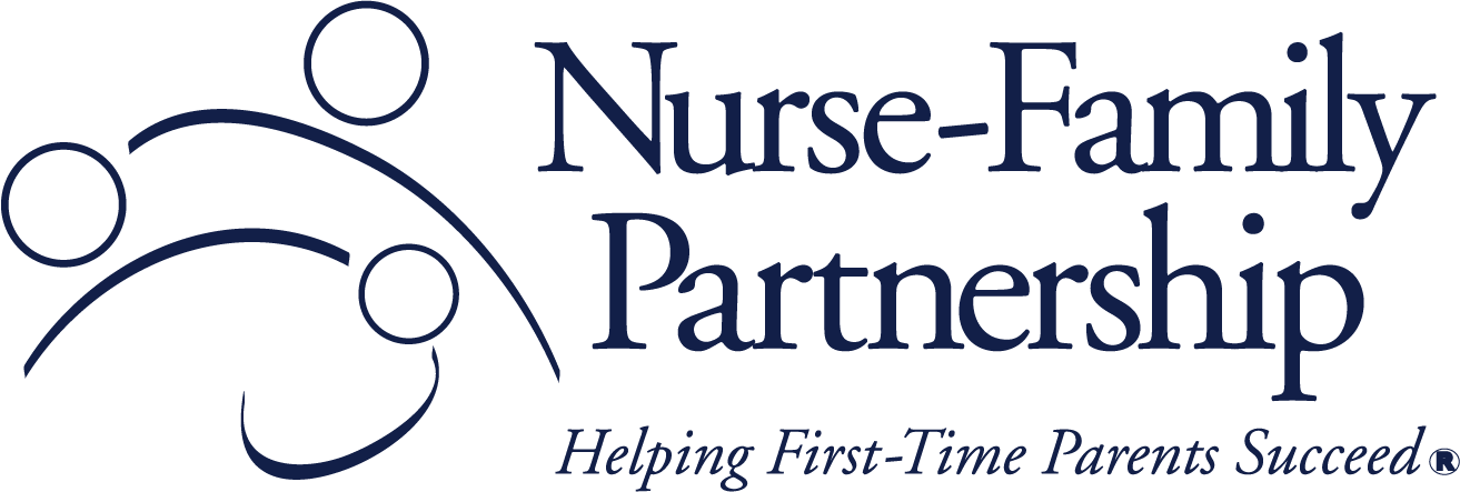 Nurse-Family Partnership logo with text, "Helping first-time parents succeed." 